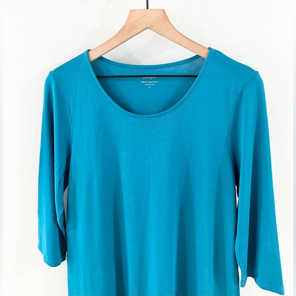 J. Jill Pure Jill Wrap Tunic Blue Size Medium - Picture 3 of 6